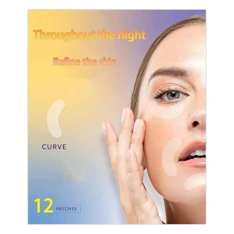 10 Gesichtspflaster zur Vorbeugung von Stirnrunzeln, geeignet für die Stirn, die Augenpartie, den Mundbereich und die Lippen. – Detail 4