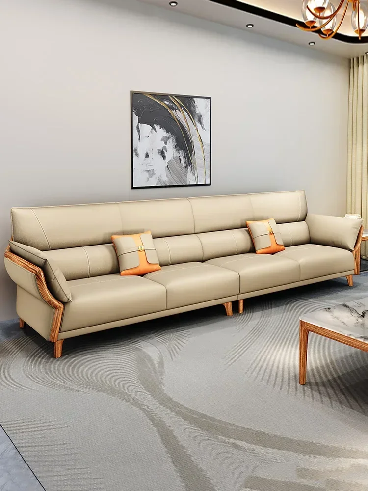 

Nordic Solid Wood L-Shaped Corner Sofa Set For Small Apartment Living Room