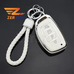 For Hyundai Ix25 Ix35 Ix45 I10 I20 I30 I40 Tucson Sonata Fe Creta Verna Solaris Mistra Elantra Accent TPU Car Key Case Cover