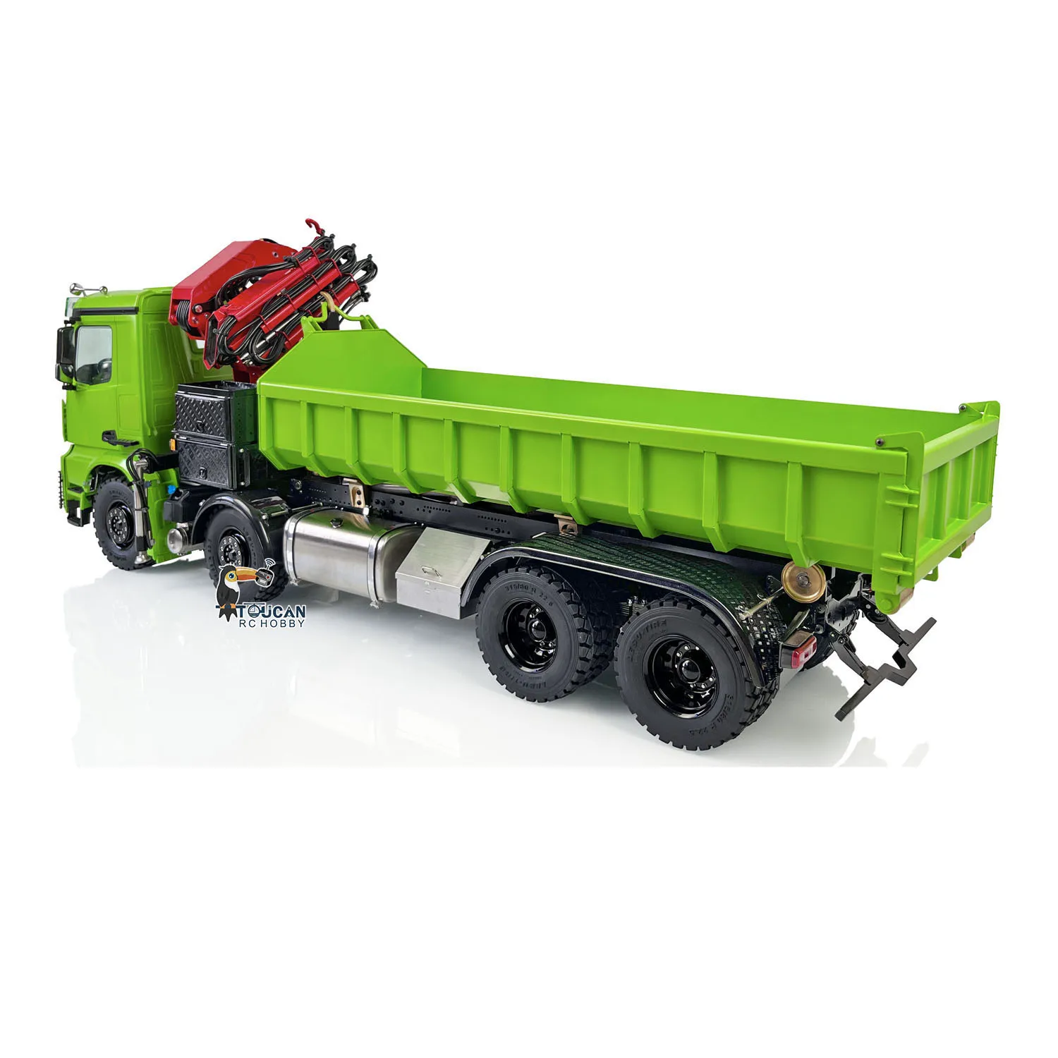 LESU RC Hydrauliczny Żuraw Ciężarówka Wywrotka 8x8 1/14 Światło Dźwięk Pojazd Inżynieryjny ToucanHobby Model DIY Zabawki dla Dorosłych THZH1381