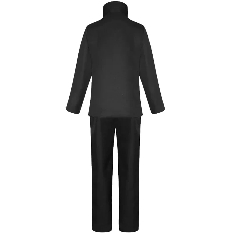 Anime Jujutsu Kaisen Satoru Gojo Cosplay Costume Black Suit Gojo Satoru Cosplay Costume Uniform Halloween for Men Adult