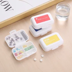 Mini estuche organizador de pastillas portátil, pastillero de 8 rejillas, contenedor de almacenamiento para tabletas, pastillero semanal para medicina, dispensador de medicamentos