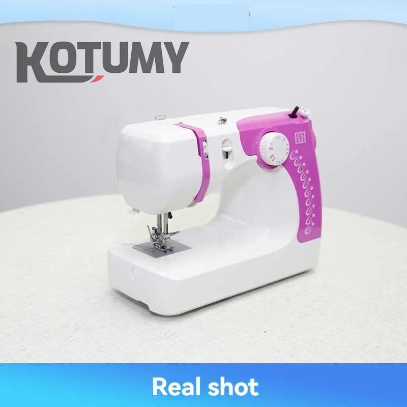 Sewing Machine 12 Built-In Stitches Double Thread for Beginner Crafting DIY Mini Sewing Machine