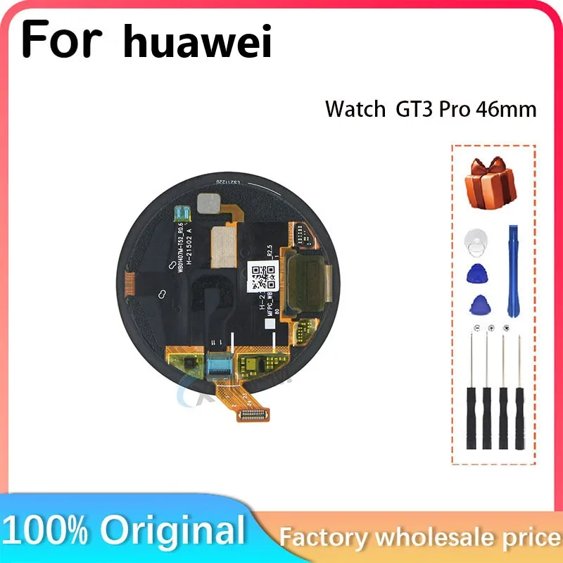 Dla HUAWEI Watch GT 3 Pro wyświetlacz LCD + ekran dotykowy, GT 3 Pro 46mm LCD dla HUAWEI Watch GT 3 Pro ODN-B19 wyświetlacz LCD AMOLED