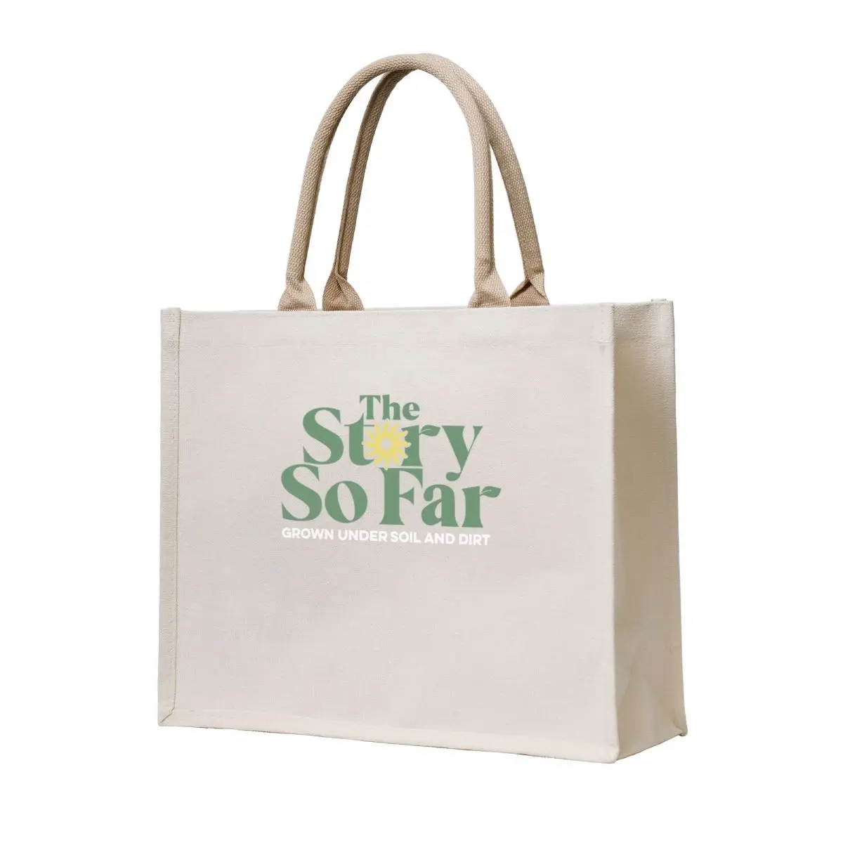 

the story so far grown under soil and dirt Tote Bag bag luxury women Canvas shoulder bag reusable grocery bags