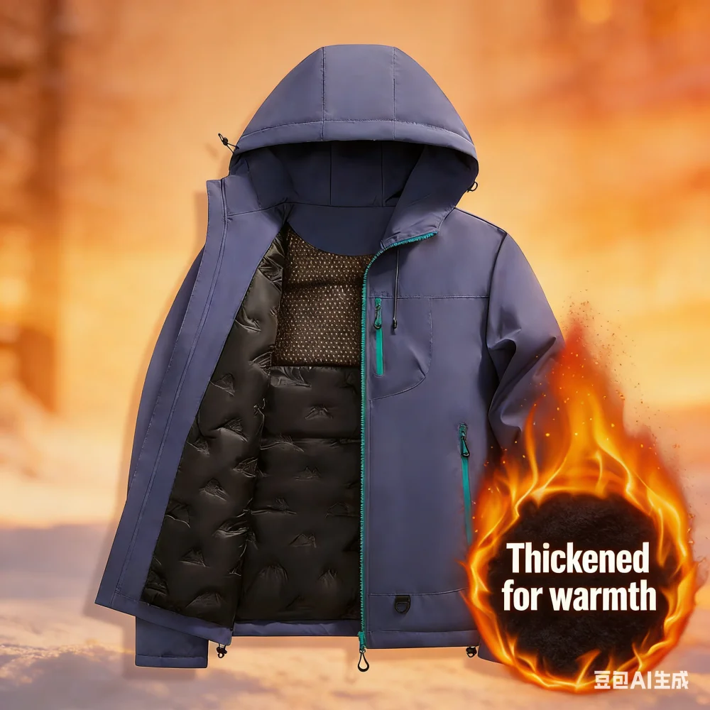 

Новая модная хлопковая куртка - зимняя, утепленная, унисекс, повседневная верхняя одежда, ветро- и водонепроницаемая.