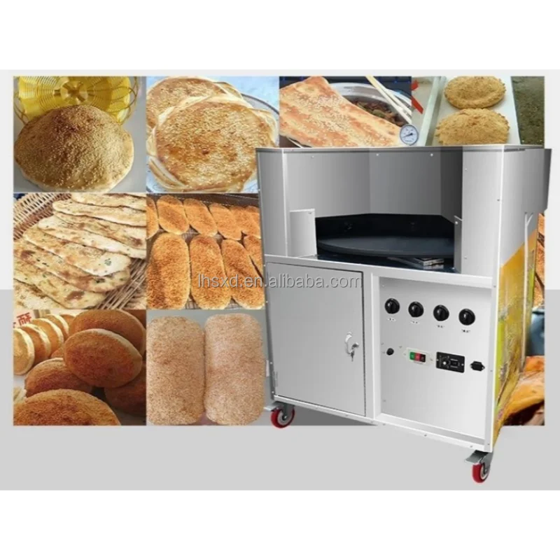hot Commercial Fully Automatic Rotary Oven Pita Bread  Rotary Oven Stainless Steel Gas/Electric Corn Tortillas Rotating Oven