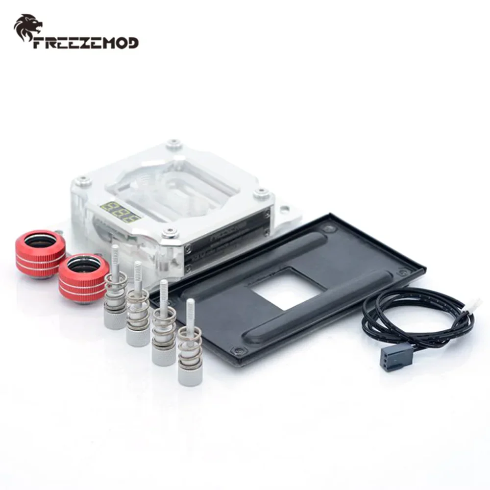 FREEZEMOD CPU Wasserkühlerblock LCD Sensor Display LCD Bildschirm AMD AM3 AM4 Ryzen Kühler PC MOD Kupfer Thermometer UPR-2018