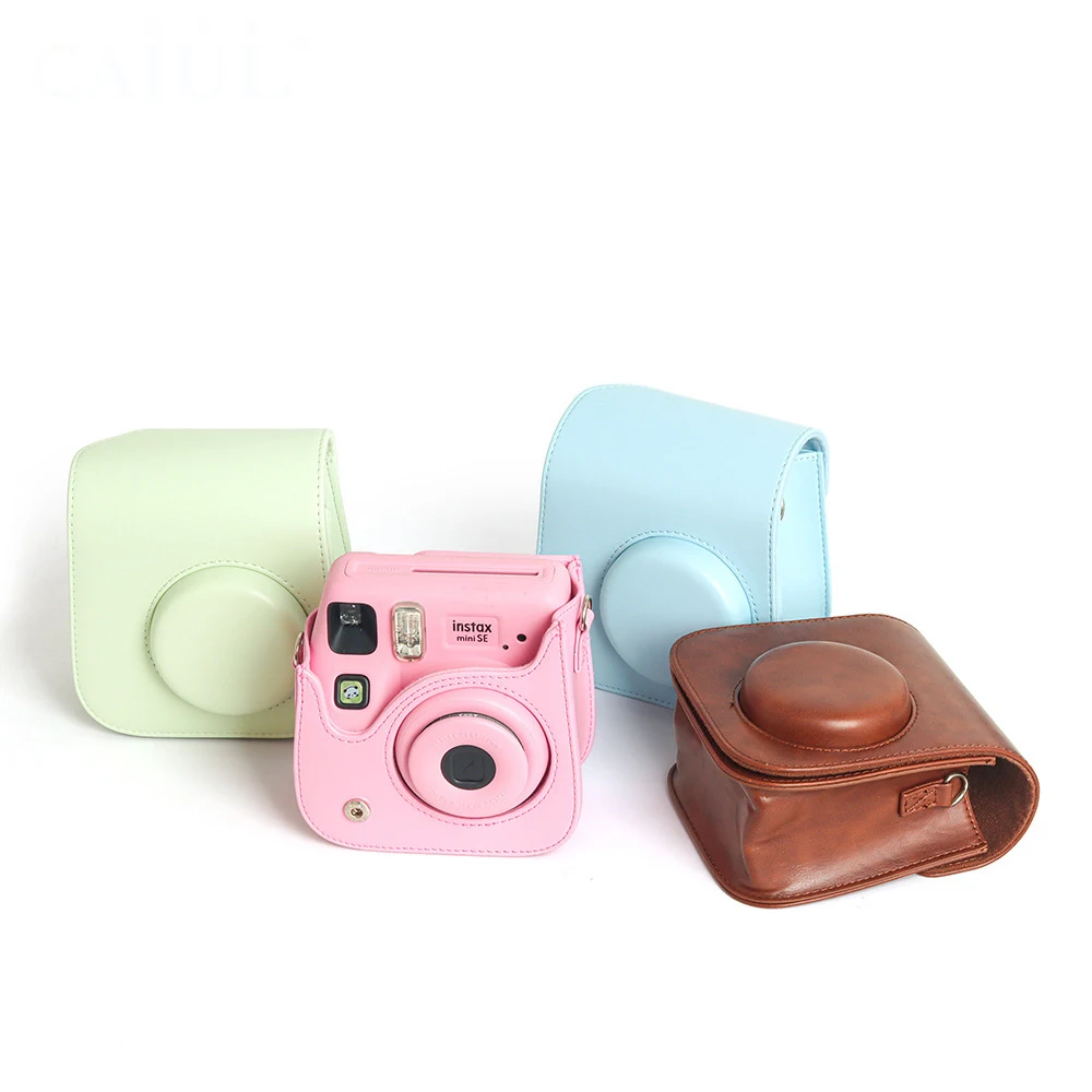 Étui en cuir PU pour appareil photo Fujifilm Instax Mini 7 SE, 7 +, 7e