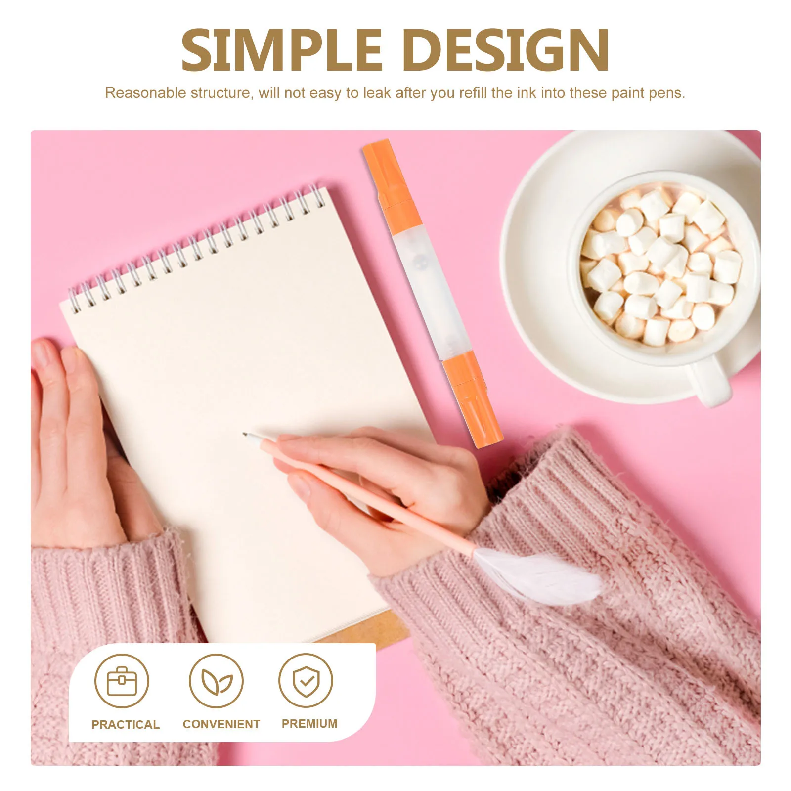 

3 шт. пустые ручки для рисования, многоразовые маркеры для рисования, рисования, компактные, легкие, прочные, для офиса, в классе