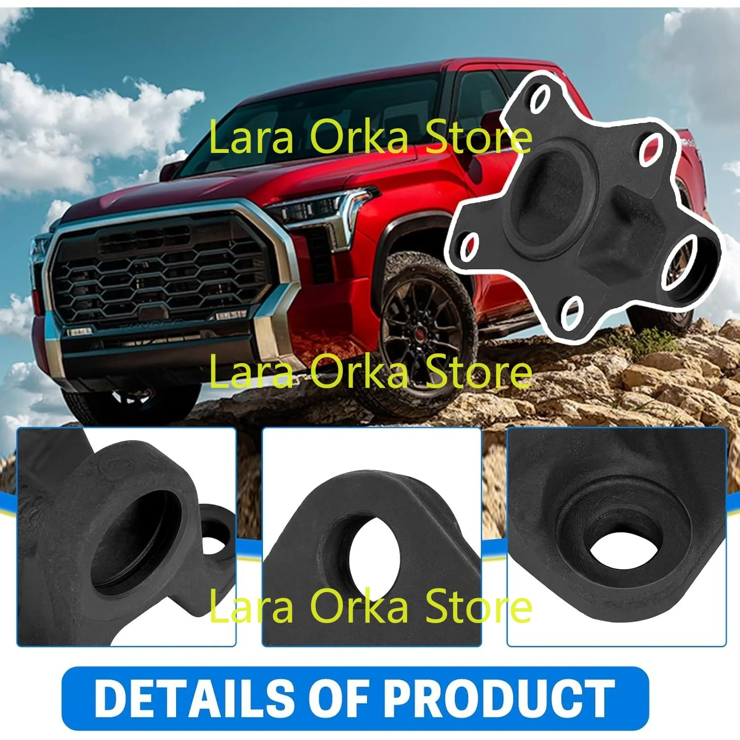 2-2-01904 شفة عمود الإدارة الخلفي متوافقة مع 2005-2015 تويوتا تاكوما 2WD، 2005-2015 تويوتا هايلكس 2WD، بديل 5001905