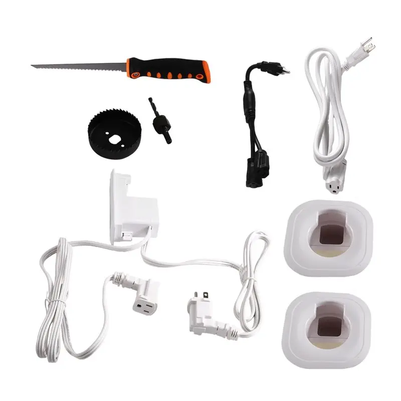 [B24B!】 TV In-Wall Cable Management Kit, USB And Typ C Ports Cord Hider For Wall Mount TV With Recessed Power ,US Plug