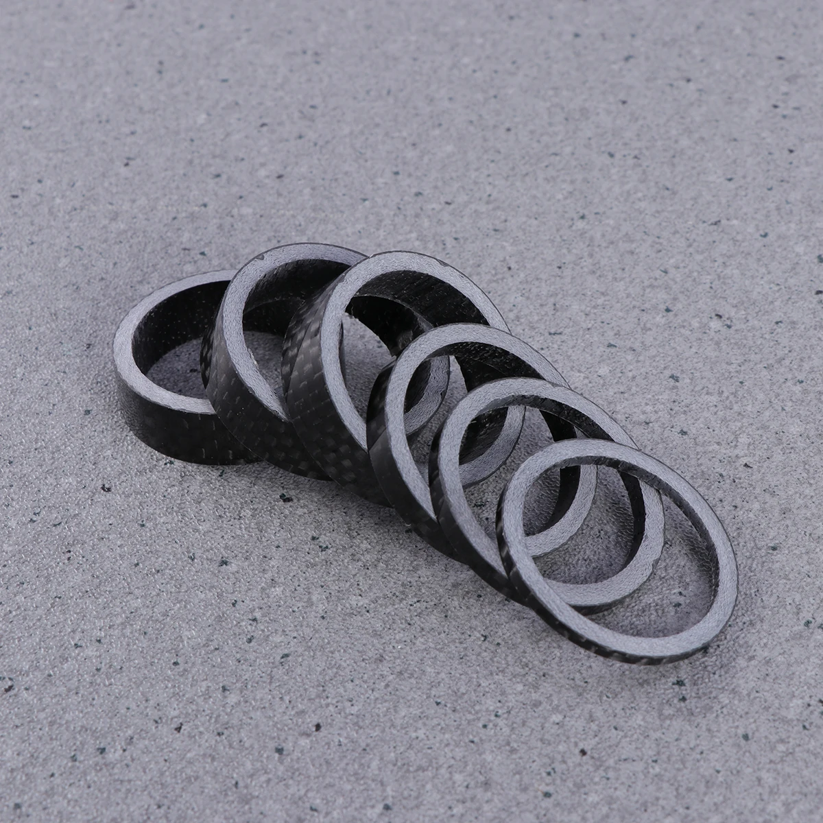 

6 Pcs Carbon Fiber Bike Headset Stem Spacer Washers 2mm 3mm 5mm 10mm Black Shim Lightweight Strong Handlebar Raiser 28 6mm Forks
