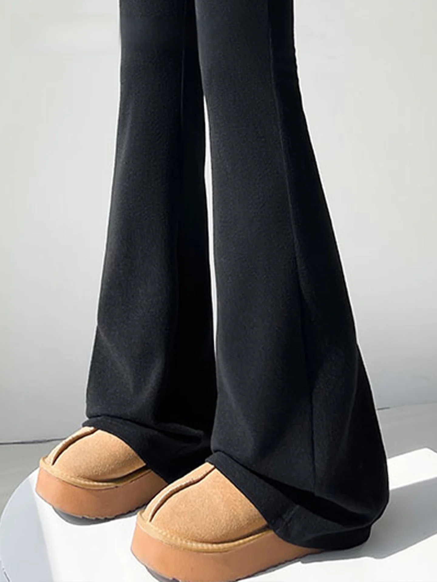 

Женские брюки для йоги с высокой талией, облегающие, новые, весенние, удобные, мягкие, повседневные, расклешенные, с высокой эластичностью, La Chapelle