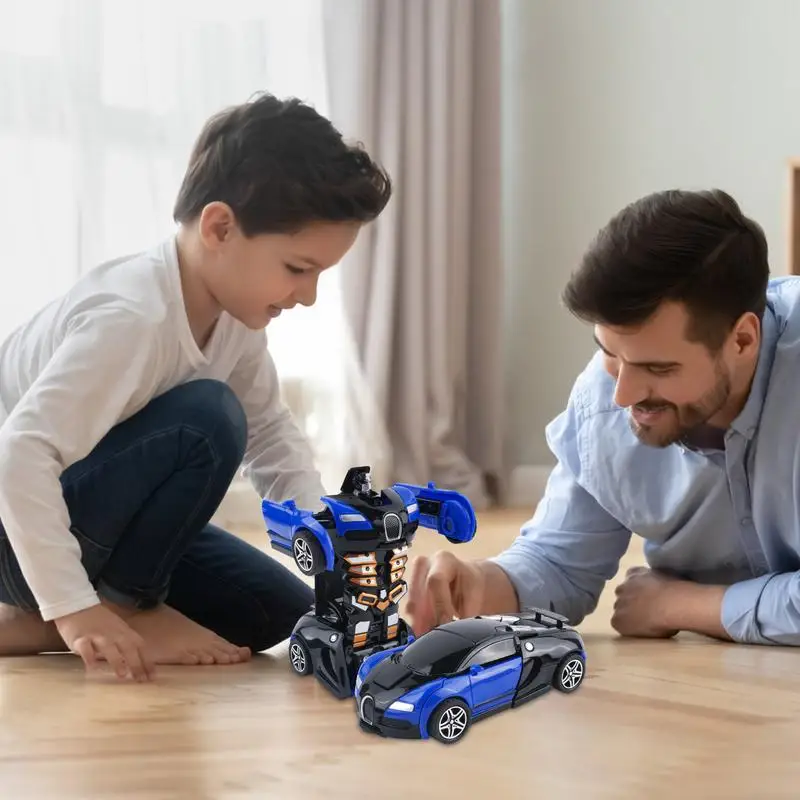 子供のための2 in 1アクションフィギュア,慣性車両,ロボットカー,教育玩具,幼児,プルバック