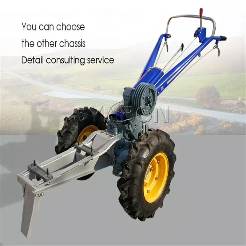 SYNBON 8hp10hp 11hp Farm Mini Diesel Power Tiller Two Wheel Walking Hand Tractor