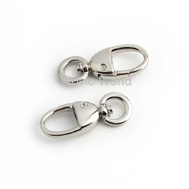 20-100pcs 3 colors 38x8mm Deep gold ring snap hook circle round carabiner hook keychain clip hook