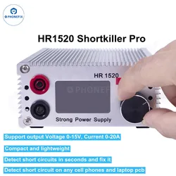 HR1520 ShortKiller Pro Motherboard Circuit Detection Tool Box with LCD Display for PCB Short Circuit Burning Repair Detector