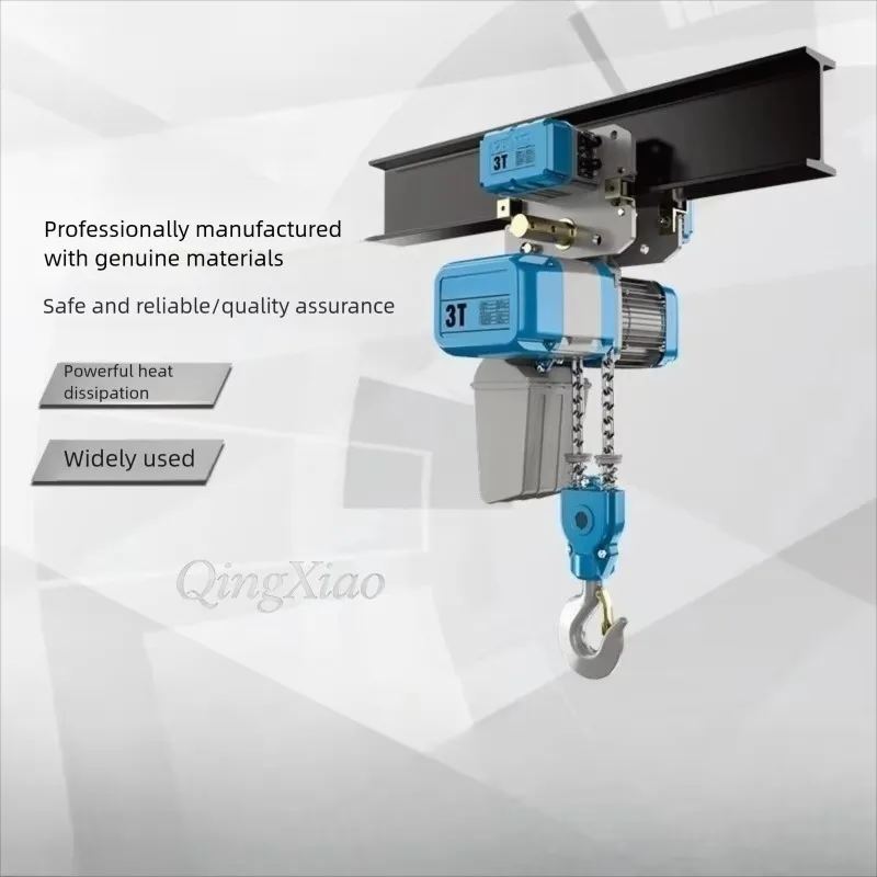 1 Ton Low Clearance Fixed Chain Hoist New Low Headroom Lifting Tackle Single Double Speed Chain Block For Limited Height