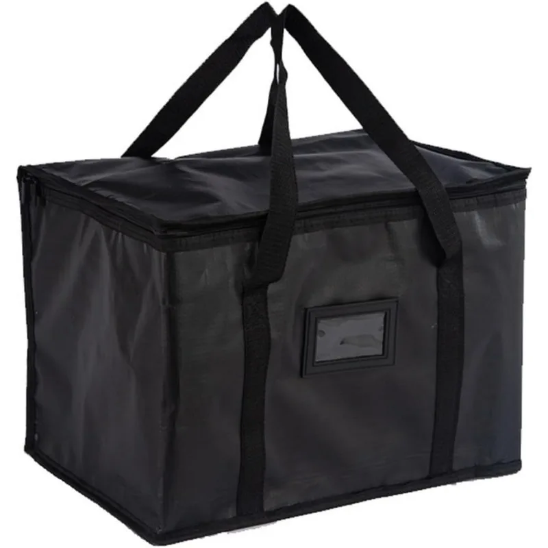 Bolsa de entrega de alimentos, bolsa térmica para entrega de alimentos, bolsa térmica aislada de 40L, bolsa de comestibles plegable que mantiene la comida caliente o fría (43x31x30cm)