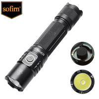 Sofirn SP35T 3800lm Tactical 21700 Flashlight Powerful LED Light USB C Rechargeable Torch with Dual Switch Power Indicator ATR