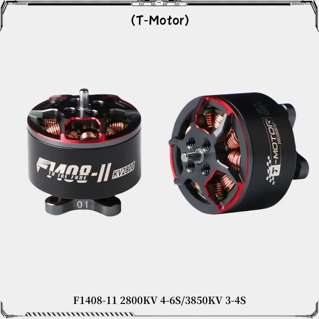 T-Motor F1408 II Cinewhoop Motor 2800KV 4-6S 3850KV 3-4S Brushless Motor Light Motor Super Power for FPV 3-4inch Racing Drone