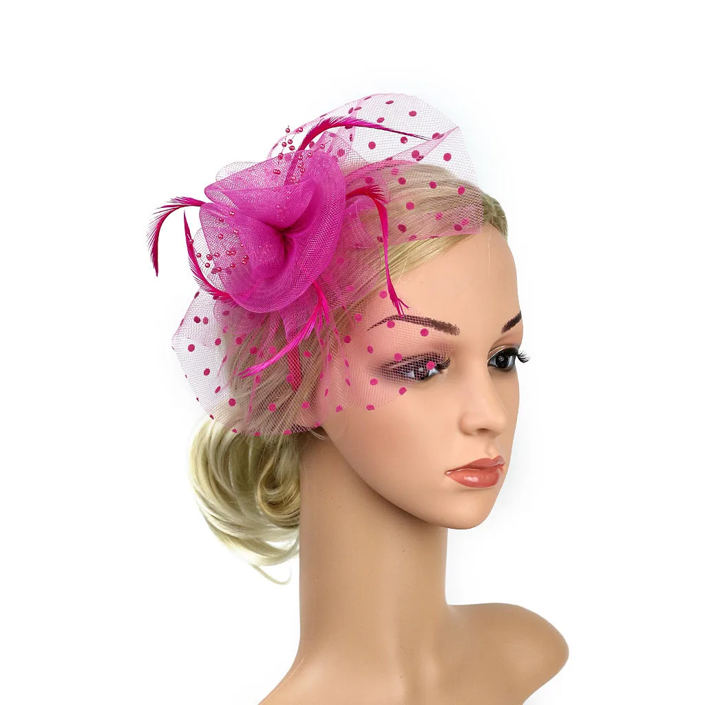 Flower Fascinators Cocktail for Hat Headwear Women Party Top Tea Headband fasce per il sudore fascia per la testa