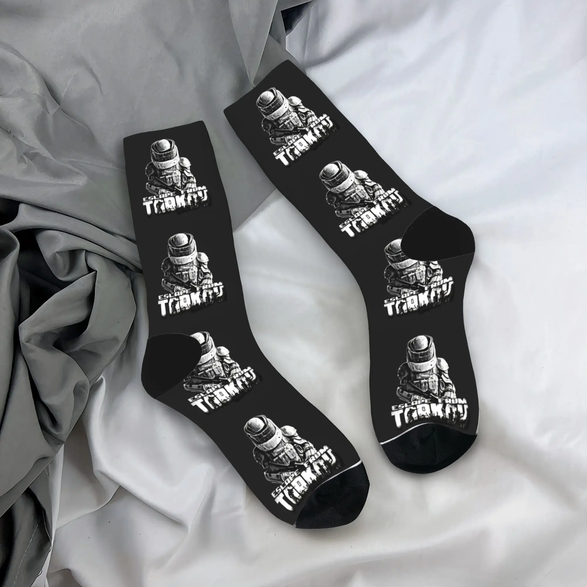 

Men Socks Escapes from Tarkovs Art Symbol Game Fans Stockings Anti Bacterial Medium Soft Socks Winter Fashion Graphic Socks