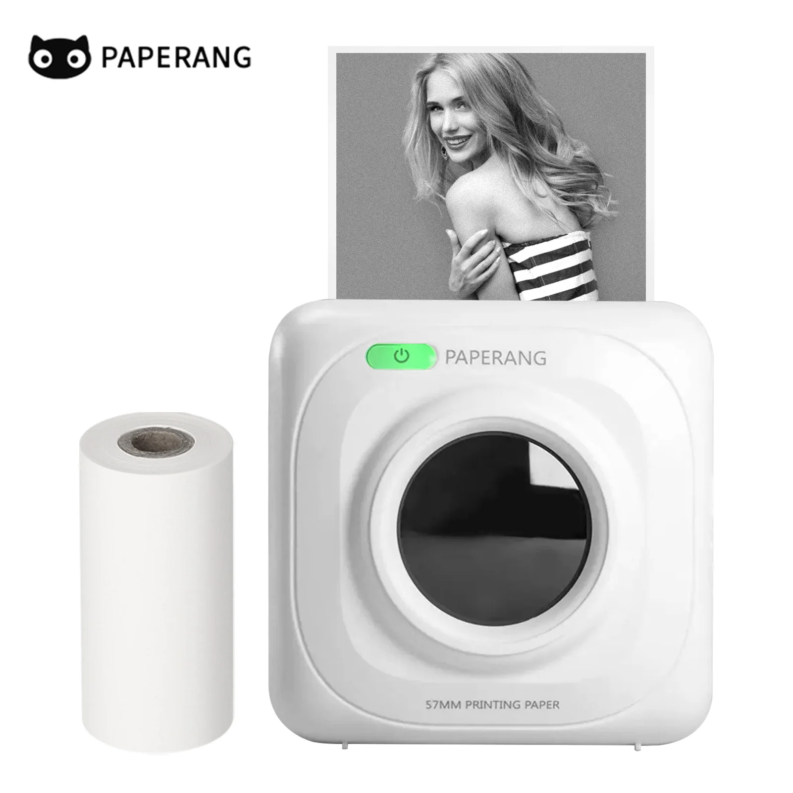 Pocket Printer PAPERANG P1 BT Wireless Thermal Printer Portable Mobile Printer 200dpi for Photo Receipt Memo Note Label Sticker