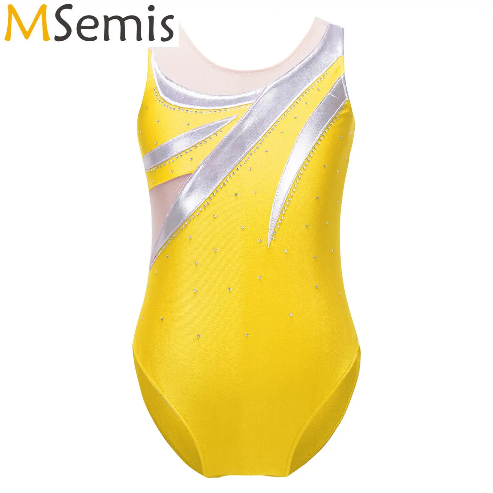 Kids Girls Gymnastics Ballet Leotard Costume Swimwear Athletic Biketard Unitard Sleeveless Print figure skatingJumpsuit Bodysuit