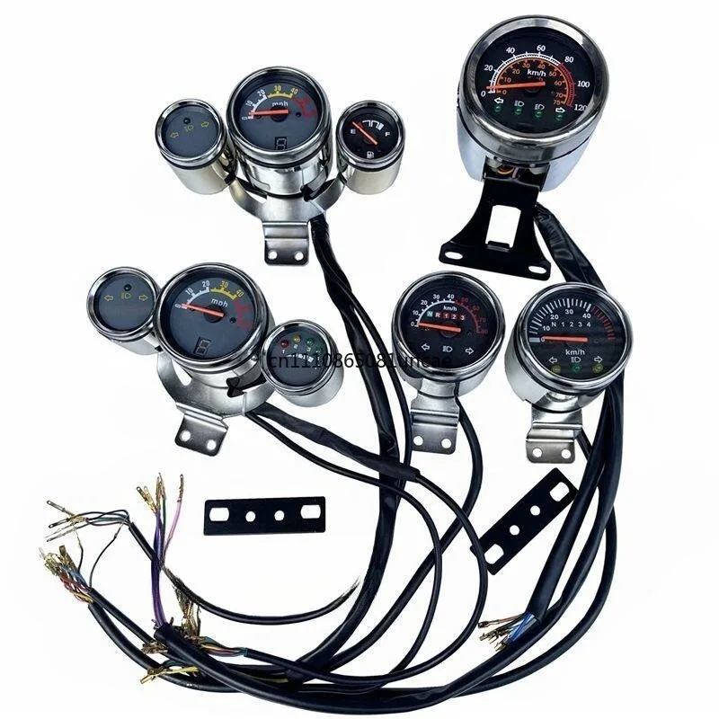 Universal ATV Storm Single Triple Gauge Off Road Motorcycle Speedometer Gear Odometer Modification Parts