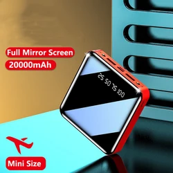 Mini Power Bank 20000mAh Portable Charging Poverbank Mobile Phone External Battery Charger Powerbank 20000 mAh for Xiaomi iPhone