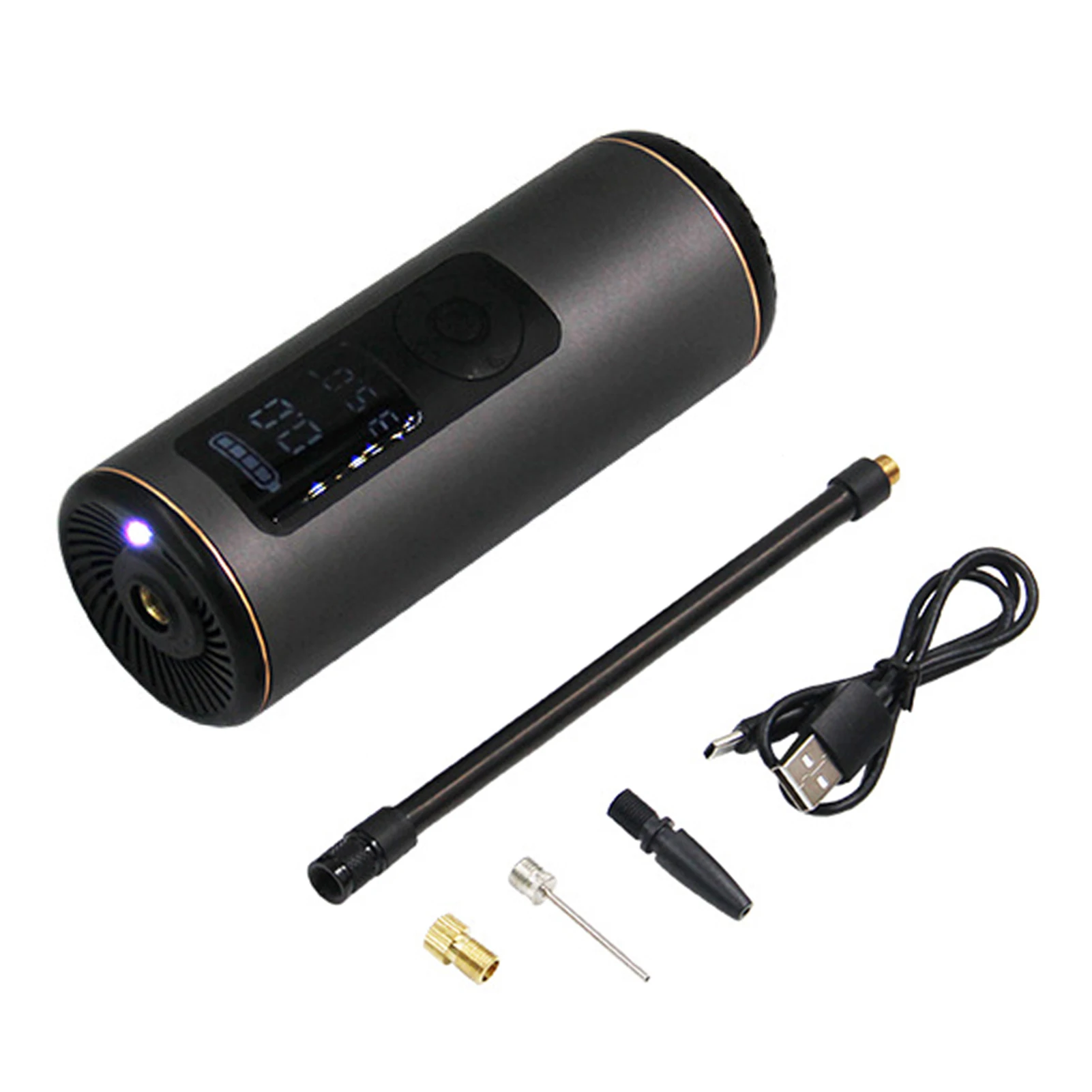 

Portable Tire Inflator Cordless Pump with Digital Pressure Gauge for Car Bike Ball Motorbike Cordless Tire Inflator