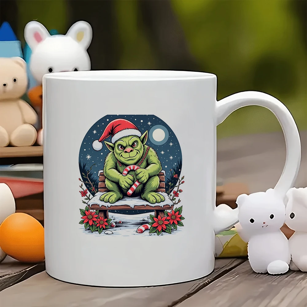 

11oz Cartoon Elf Cup + Kids Cup + Family Office Coffee Cup Christmas Gift Set