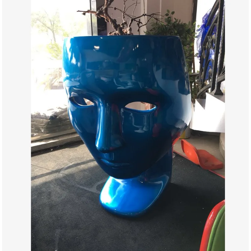 Casual face indoor and outdoor Chinese glazed face stool, desks and chairs, modern single sofa chair, modern