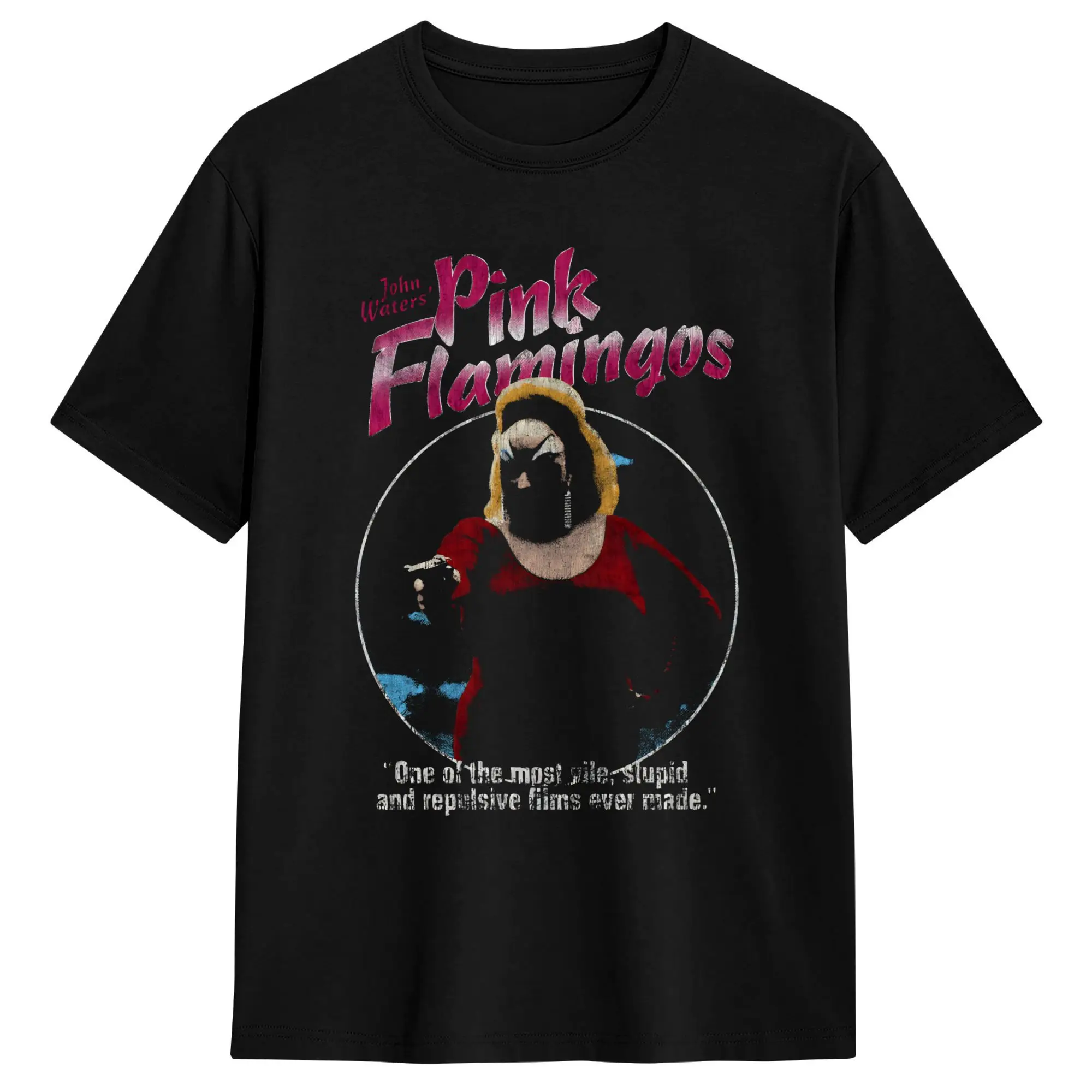 Pink Flamingos, John Waters, Divine T Shirt Summer  Pure Cotton T-Shirts For Couple Casual Tshirt Short-Sleeved Streetwear Tops