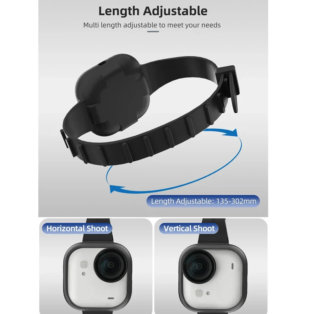 Hand Wrist Band Strap For Insta360 GO Ultra Camera Mount Adjustable Wristband Silicone Cover Strap Camera Accessories
