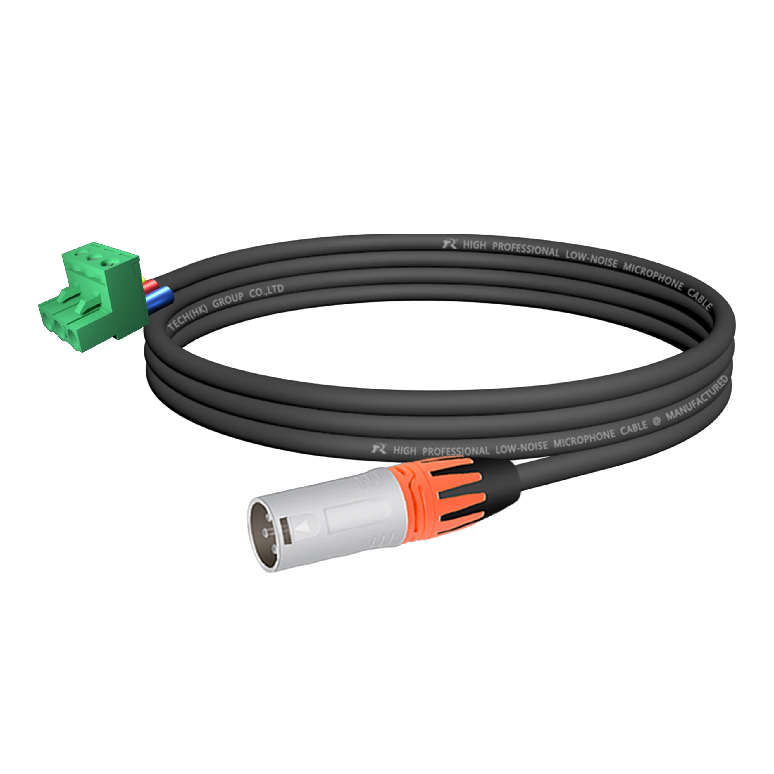 Weißer XLR-Stecker für direkte Einsteckverbindung mit Anti-Rutsch-Abdeckungen, 5,08 mm 3-poliger Phoenix-Steckeranschluss, 3-Loch M/F XLR, Audio-Verbindungskabel – Detail 16
