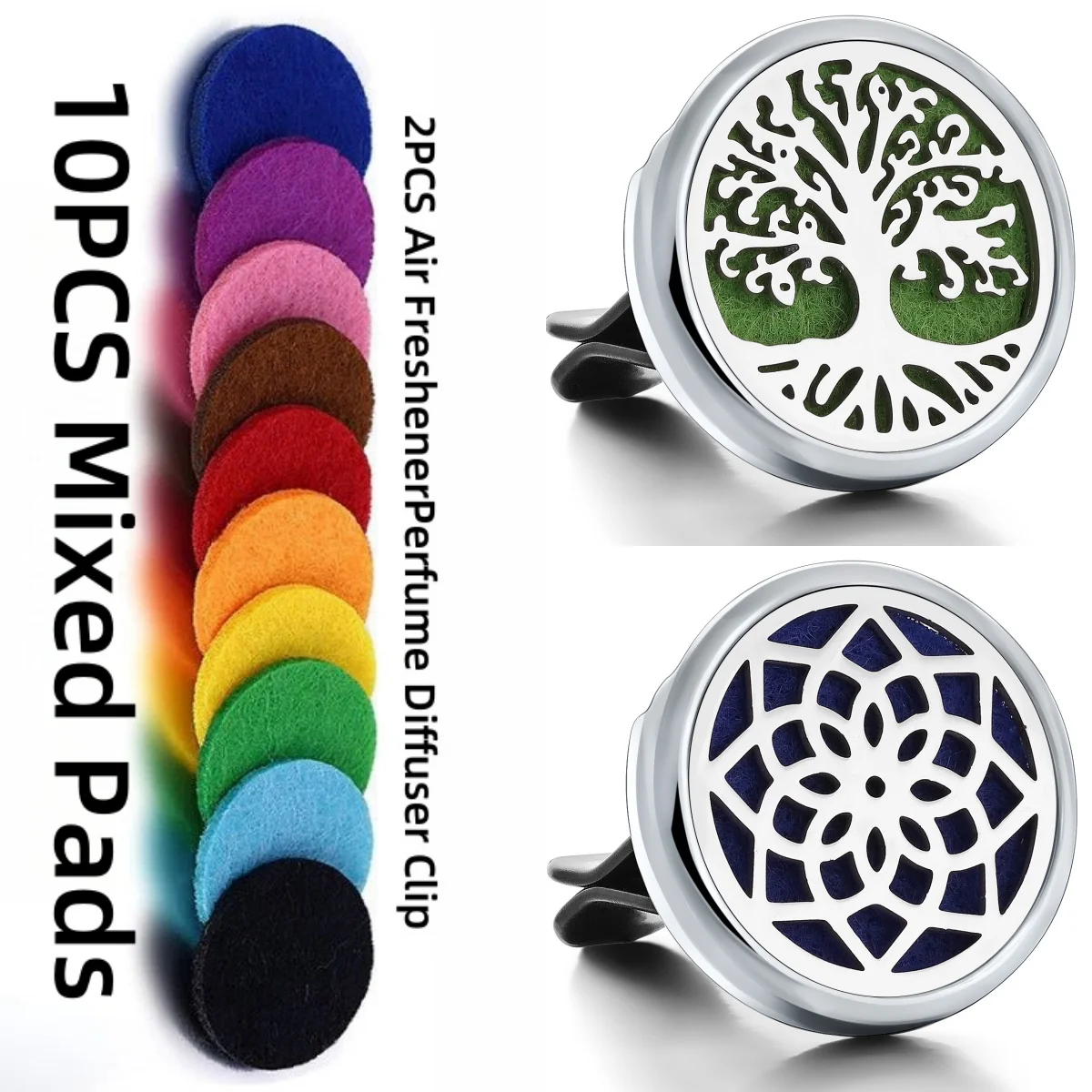 2 PCS Car Aromatherapy Clip Removable and Reusable Tree of Life Car Aromatherapy Clip Product Itself Does Not Have a Scent