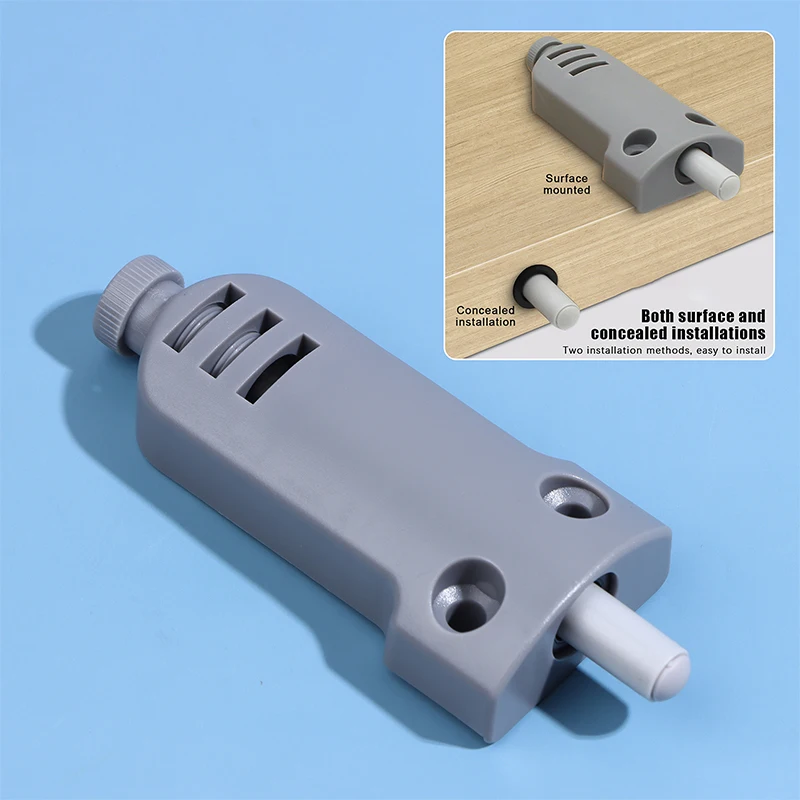 1Pcs Cabinet Catches Damper Buffers Wardrobe Stopper Drawer Door Stopper Push Type Rebound Device Furniture Hardware Accessory