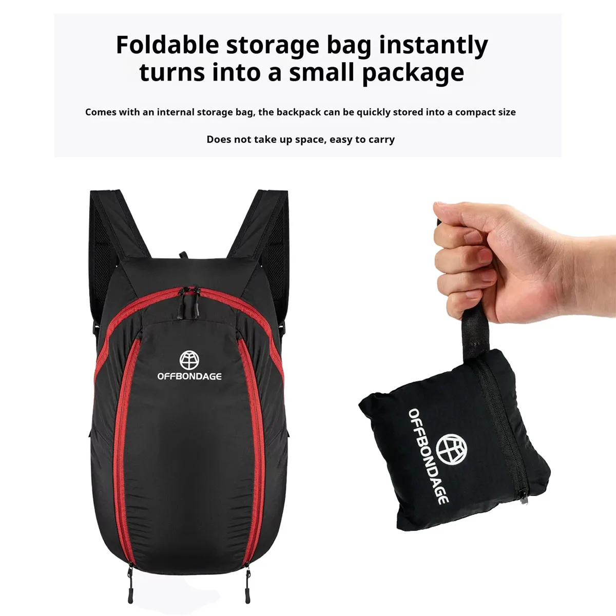 

OFFBONDAGE Motorcycle Helmet Backpack Large Capacity Travel Bags Reflective Female Men Motorcycle Rider Helmet Bags Accessories