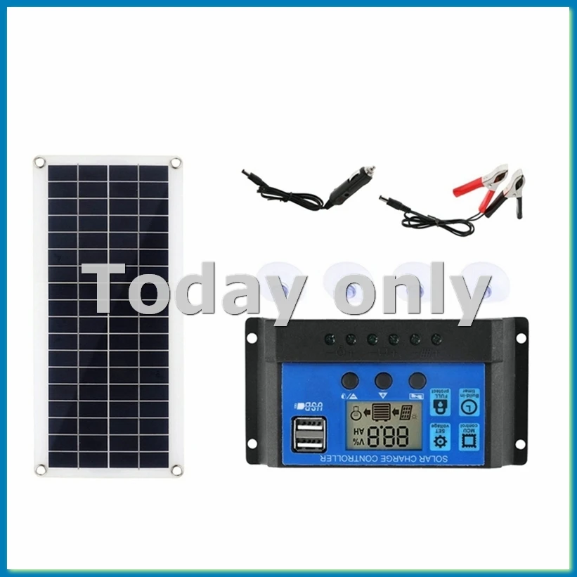 15W Solar Panel 12-18V Solar Cell Solar Panel for Phone RV Car MP3 PAD Charger Outdoor Battery Supply A-A09I