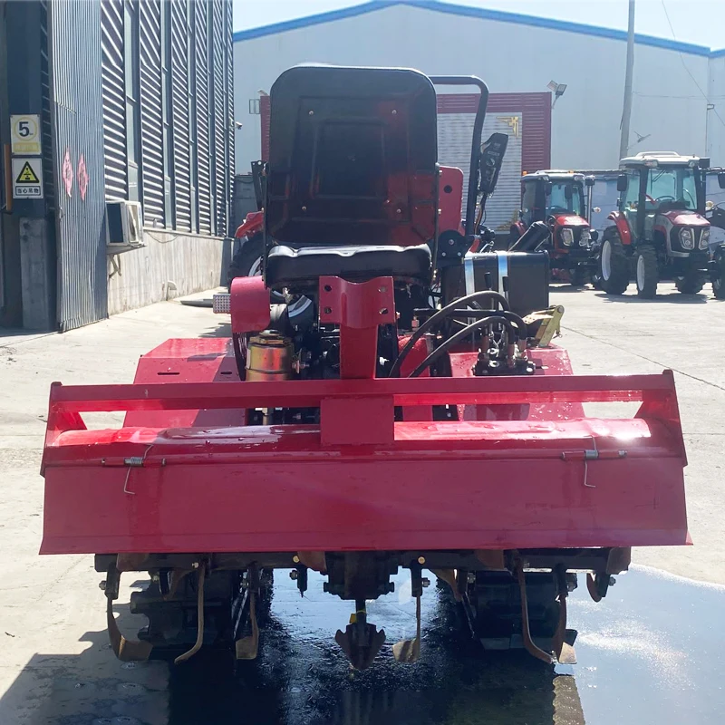 

Индивидуальная малогабаритная сельскохозяйственная машина для вспашки, роторный культиватор с сиденьем и гусеничный трактор для обработки влажных и сухих земель