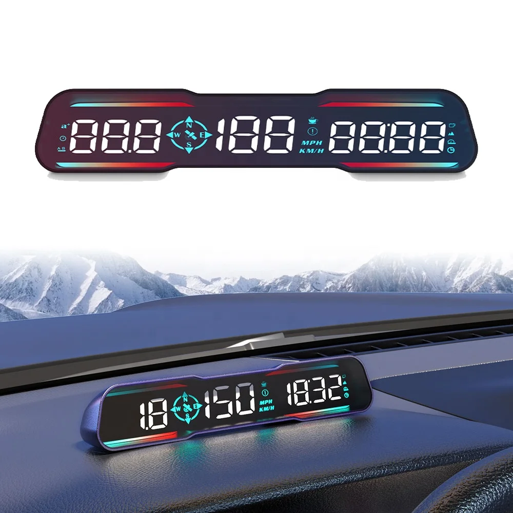 

Новейший GPS HUD-дисплей G19 2026 года: универсальный многофункциональный автомобильный прибор с USB-подключением для отображения скорости