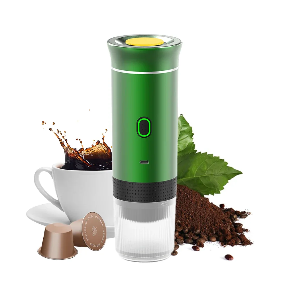 Electric Espresso Maker Mini Espresso Coffee Maker Mini Travel Coffee Machine, Perfect for Camping, Travel and Office