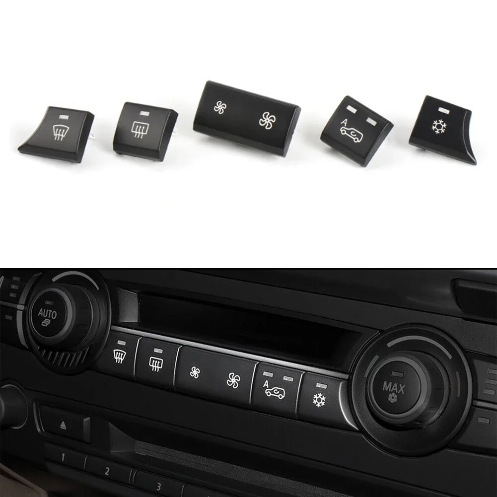 

Button Cover Car Switch 5Pcs set 61316972780 ABS PC Cover Replacement For Central Panel Switch Button Car Accessories
