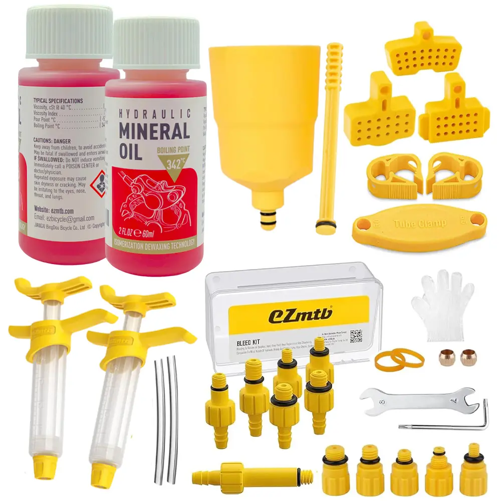 Óleo mineral para freio de bicicleta, 60ml, kit de sangramento de óleo para freio a disco hidráulico, para shimano tekro sram nut series, ferramentas de reparo de freio