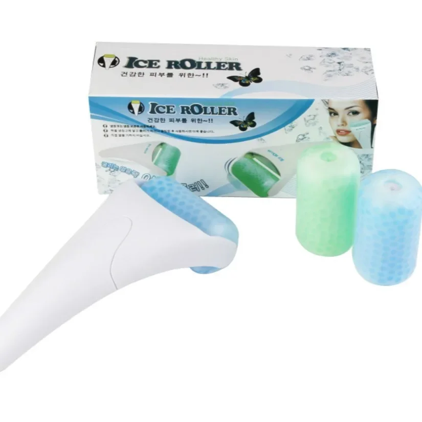 OEM Korean Facial Ice Roller For Face And Eyes Massager Skin Derma Cooler Convenient Home Use Beauty Device