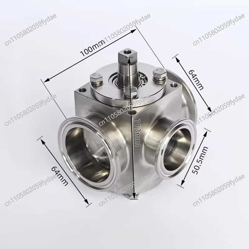 วาล์วโรตารี่สามทางแบบนิวเมติกสำหรับเครื่องบรรจุ, วาล์วโรตารี่สำหรับเครื่องบรรจุ, อุปกรณ์วาล์วท่อสำหรับเครื่องบรรจุ