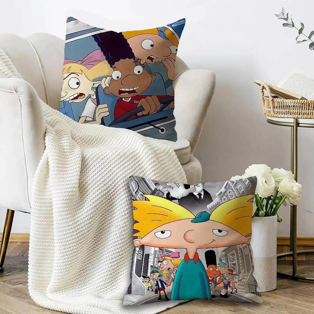 Cartoon Hey Movies A-Arnoldes Personalized picture text home decorative pillows Household Gifts 45x45cm